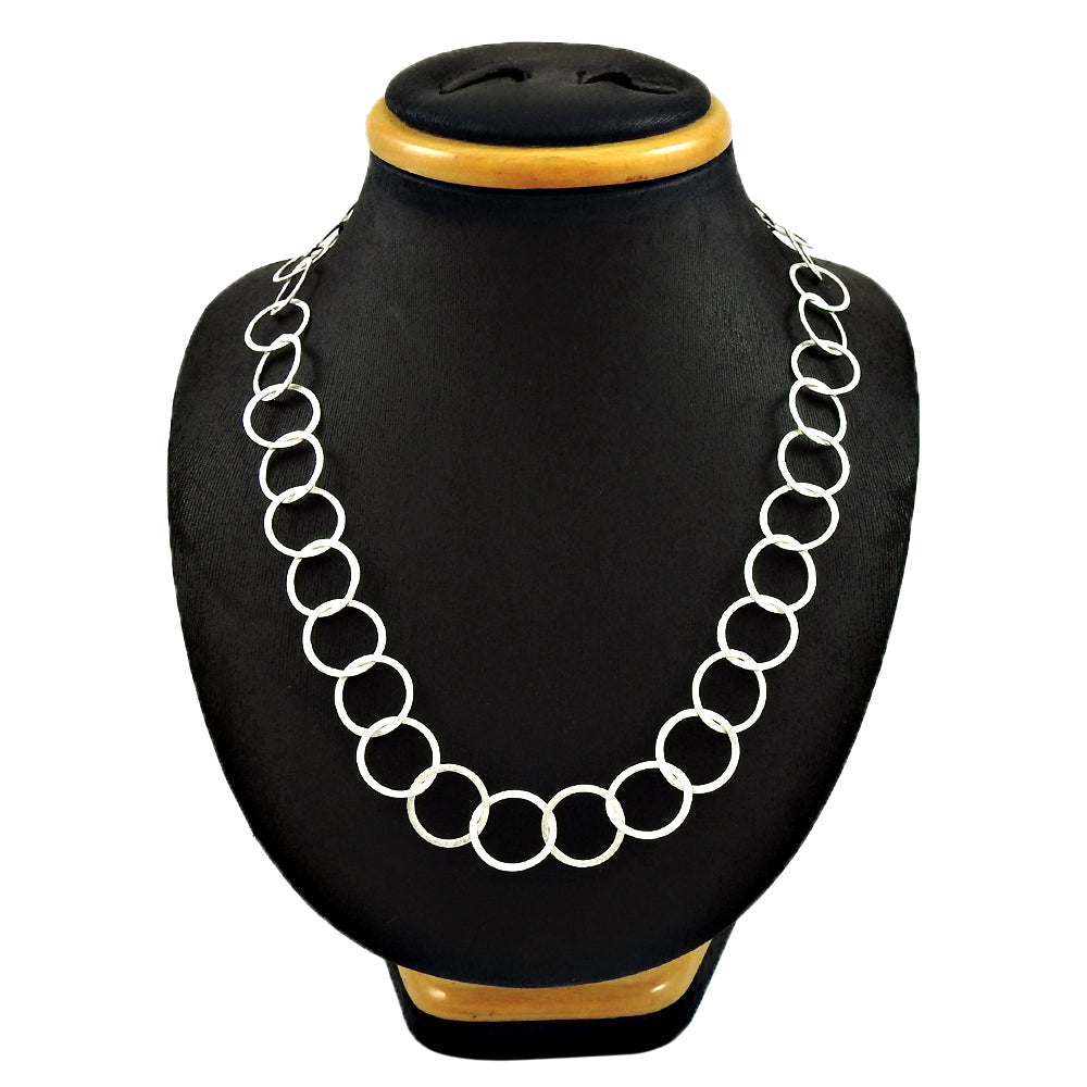 Classic Solid 925 Silver Necklace Jewelry Gift For Her