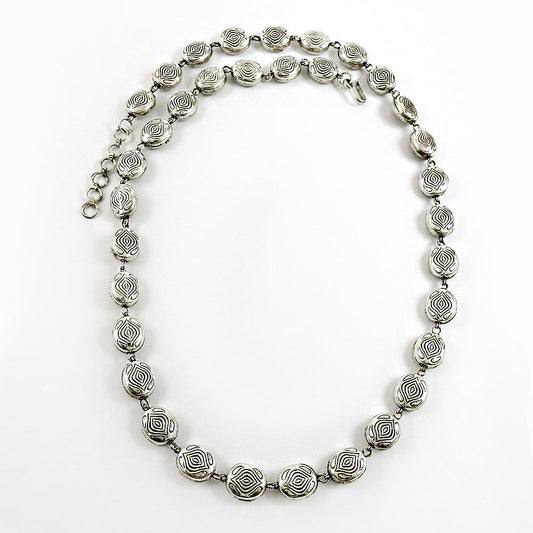 Elegant Solid 925 Silver Statement Necklace Jewelry for Her
