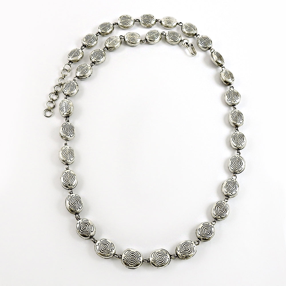 Elegant Solid 925 Silver Statement Necklace Jewelry for Her