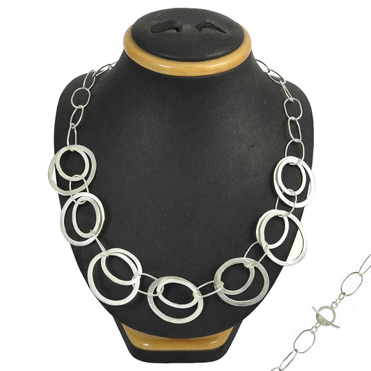 Solid 925 Sterling Silver Necklace Luxury Jewelry Gift