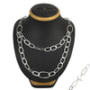 Solid Sterling Silver Oval Link Chain Necklace Daily Wear Jewelry