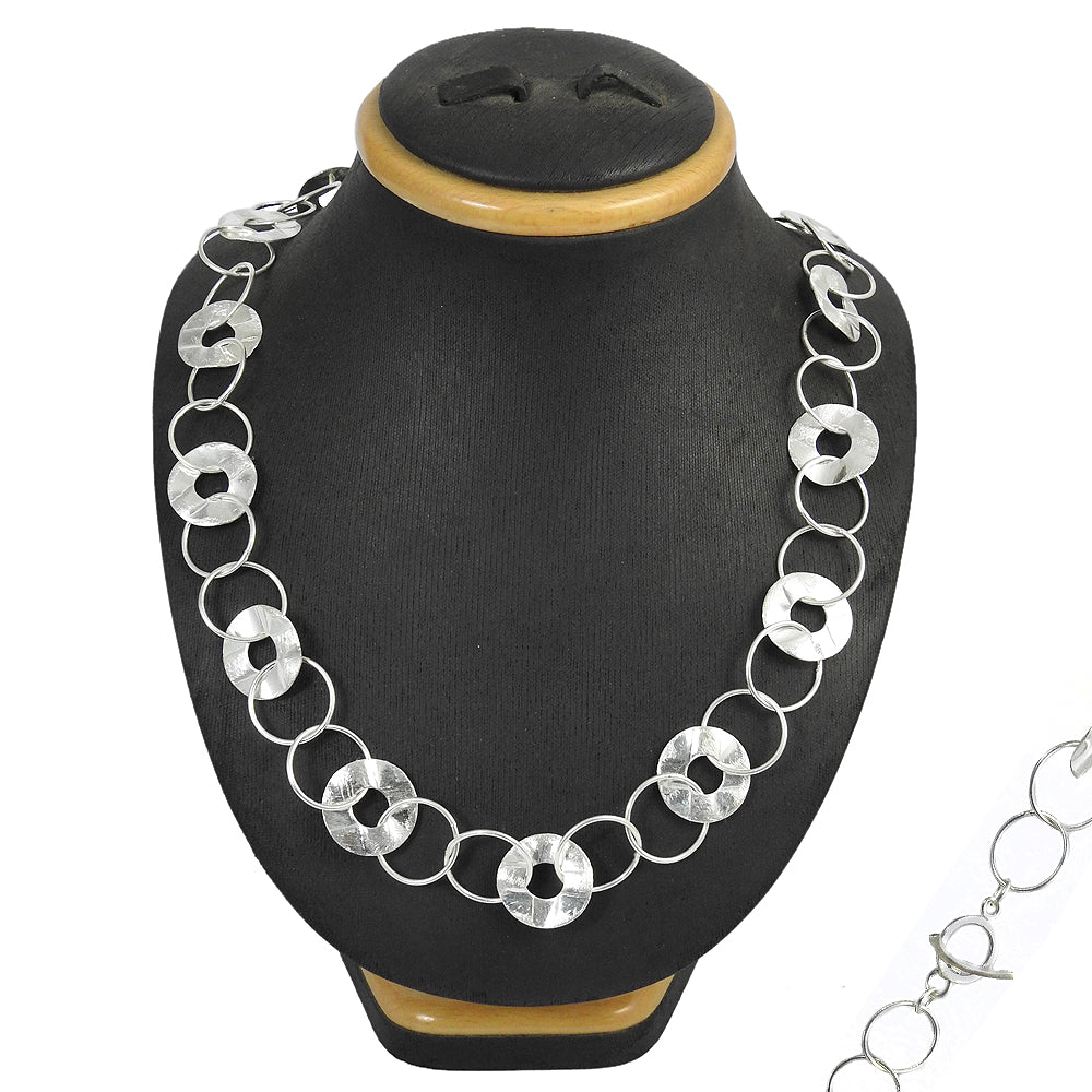 Sterling Silver 925 Solid Necklace Trendy Women’s Jewelry