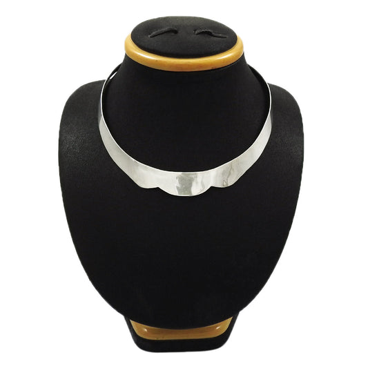 Solid Sterling Silver Necklace Statement Jewelry