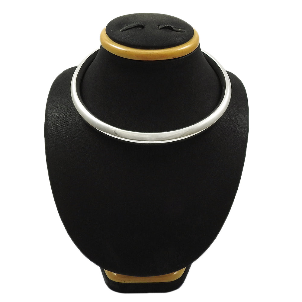 Solid 925 Silver Necklace Stylish Vintage Jewelry