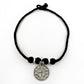 Solid 925 Silver Thread Pendant Necklace Party Wear Jewelry