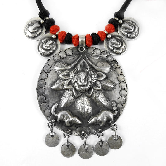 Cluster Thread Necklace 925 Solid Sterling Silver Handmade Indian Jewelry