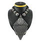 Artisan Statement Necklace Solid 925 Silver Handmade Temple Jewelry