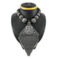 Artisan Statement Necklace Solid 925 Silver Handmade Temple Jewelry