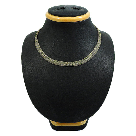 Indian Jewelry 925 Solid Sterling Silver Ethnic Cluster Necklace