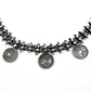 HANDMADE 925 Solid Sterling Silver Jewelry Oxidized Victoria Coin Necklace