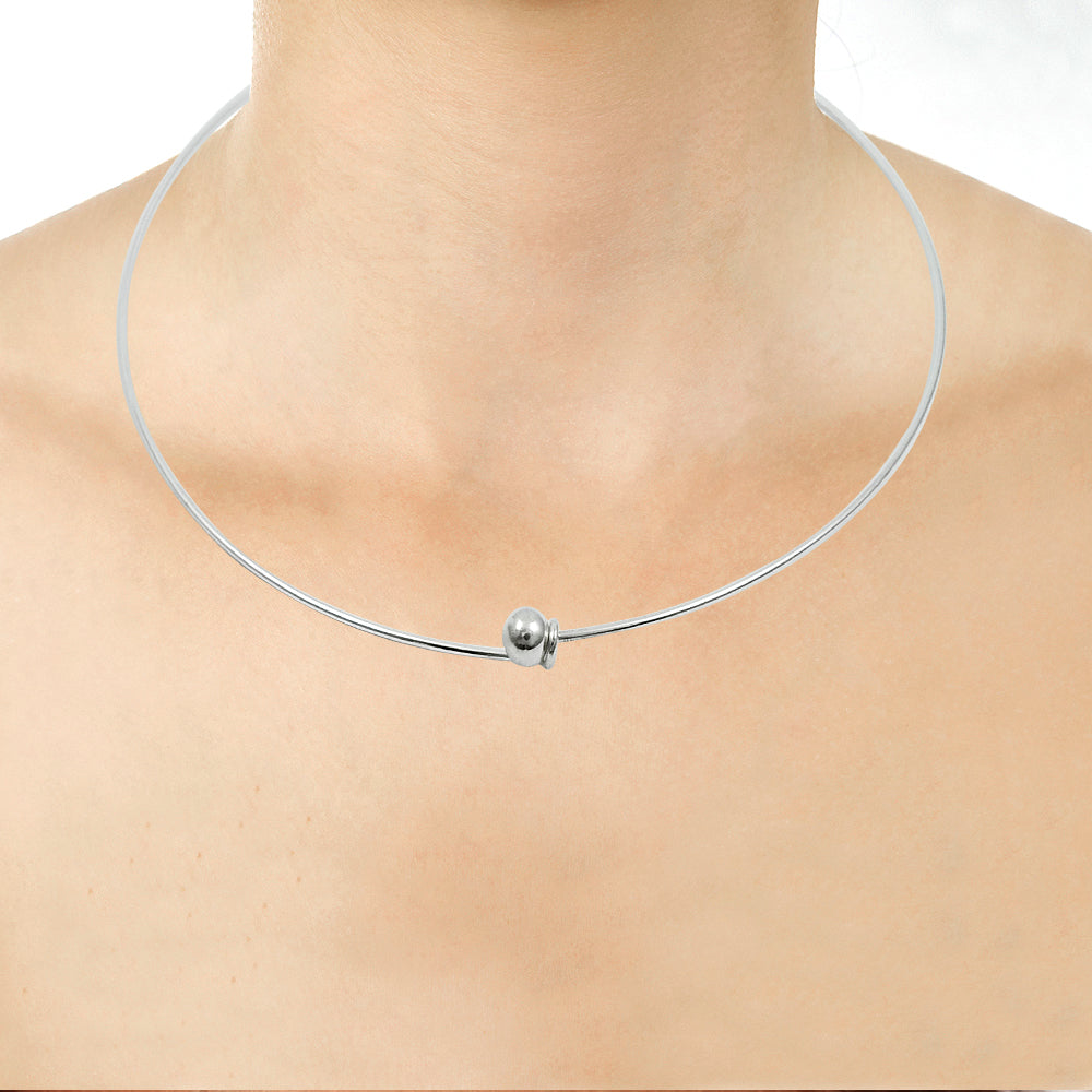 Indian Jewelry 925 Solid Sterling Silver Wire Necklace