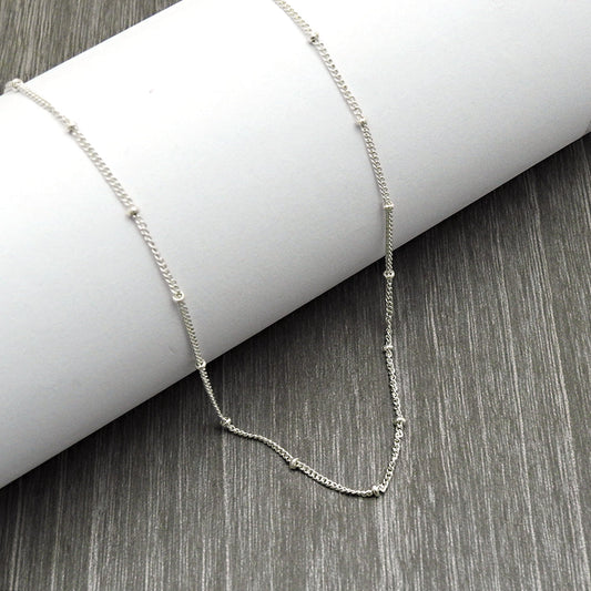 925 Solid Sterling Silver Necklace Chain