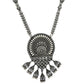 Statement Necklace Oxidized Solid 925 Silver Indian Artisan Jewelry