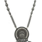 Statement Necklace Oxidized Solid 925 Silver Indian Artisan Jewelry