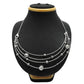 Oxidized Solid 925 Silver Indian Artisan Statement Necklace