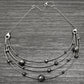 Oxidized Solid 925 Silver Indian Artisan Statement Necklace
