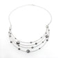 Oxidized Solid 925 Silver Indian Artisan Statement Necklace