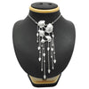 Solid 925 Silver Hanging Chain Statement Necklace