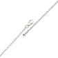 Solid 925 Sterling Silver Hanging Chain Necklace