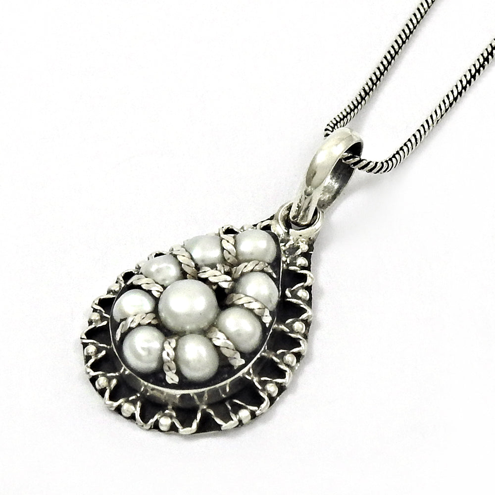 Pearl Pendant 925 Sterling Silver Indian Handmade Jewelry