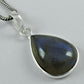 Labradorite Stone 925 Solid Silver Wedding Boho Tribal Daughter Birthday Pendant