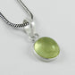 Natural Prehnite 925 Sterling Silver Bohemian Sisters Gift Mother Bezel Pendant