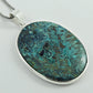 Natural Azurite Gemstone Pendant Ethnic Blue 925 Sterling Silver Jewelry R61