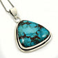 925 Sterling Silver Natural Turquoise December Birth Bohemian Daughter Pendant