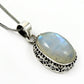 Birthday Gift Rainbow Moonstone Gemstone Pendant 925 Silver Jewelry Ee20
