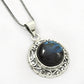Birthday Gift Natural Labradorite Gemstone Pendant 925 Silver Jewelry S34