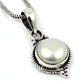 Natural Pearl Jewelry 925 Sterling Silver Pendant Boho For Girls X3