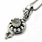 Rainbow Moonstone Gemstone Birthday Bohemian Mother Pendant 925 Sterling Silver