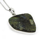 Gift Pendant Rough Stone 925 Silver Wholesale Jewelry Natural Labradorite T3
