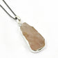 Natural Rose Quartz Gemstone Pendant Rough Stone 925 Sterling Silver Jewelry M9
