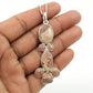 Birthday Gift Natural Rhodochrosite Pendant Vintage 925 Sterling Silver N9