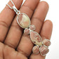 Birthday Gift Natural Rhodochrosite Pendant Vintage 925 Sterling Silver N9
