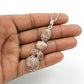 Natural Rhodochrosite Gemstone Pendant Bohemian Pink 925 Sterling Silver R9