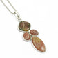 Natural Rhodochrosite Gemstone Pendant Boho 925 Sterling Silver For Girls D29