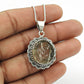 Gift For Her Crystal Ganesha Pendant 925 Sterling Silver Indian Jewelry L10