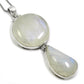 925 Solid Silver Natural Rainbow Moonstone Artisan Trendy Tribal Mother Pendant