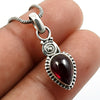 Garnet Gemstone Mother Vintage Trendy January Birth New Pendant 925 Solid Silver