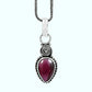 Garnet Gemstone Mother Vintage Trendy January Birth New Pendant 925 Solid Silver