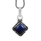 Natural Lapis Lazuli Gemstone Pendant Tribal Blue 925 Sterling Silver G87
