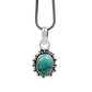 Natural Turquoise Gemstone 925 Sterling Silver Pendant Vintage For Girls I88