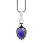 Sisters Day Deal 925 Sterling Silver February Natural Amethyst Vintage Pendant