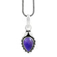 Sisters Day Deal 925 Sterling Silver February Natural Amethyst Vintage Pendant