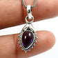 Sisters Day Deal 925 Sterling Silver February Natural Amethyst Vintage Pendant