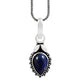 Birthday Gift Lapis Lazuli Gemstone Charm Pendant 925 Sterling Silver Sk1