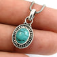 Natural Turquoise Mother New Ethnic Friend Gift Boho Pendant 925 Sterling Silver