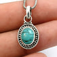 Natural Turquoise Mother New Ethnic Friend Gift Boho Pendant 925 Sterling Silver
